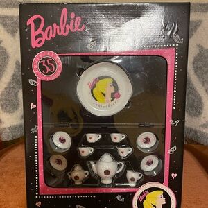 Mattel 1994 Barbie 35th Anniversary Ltd Edition miniature tea set. New.